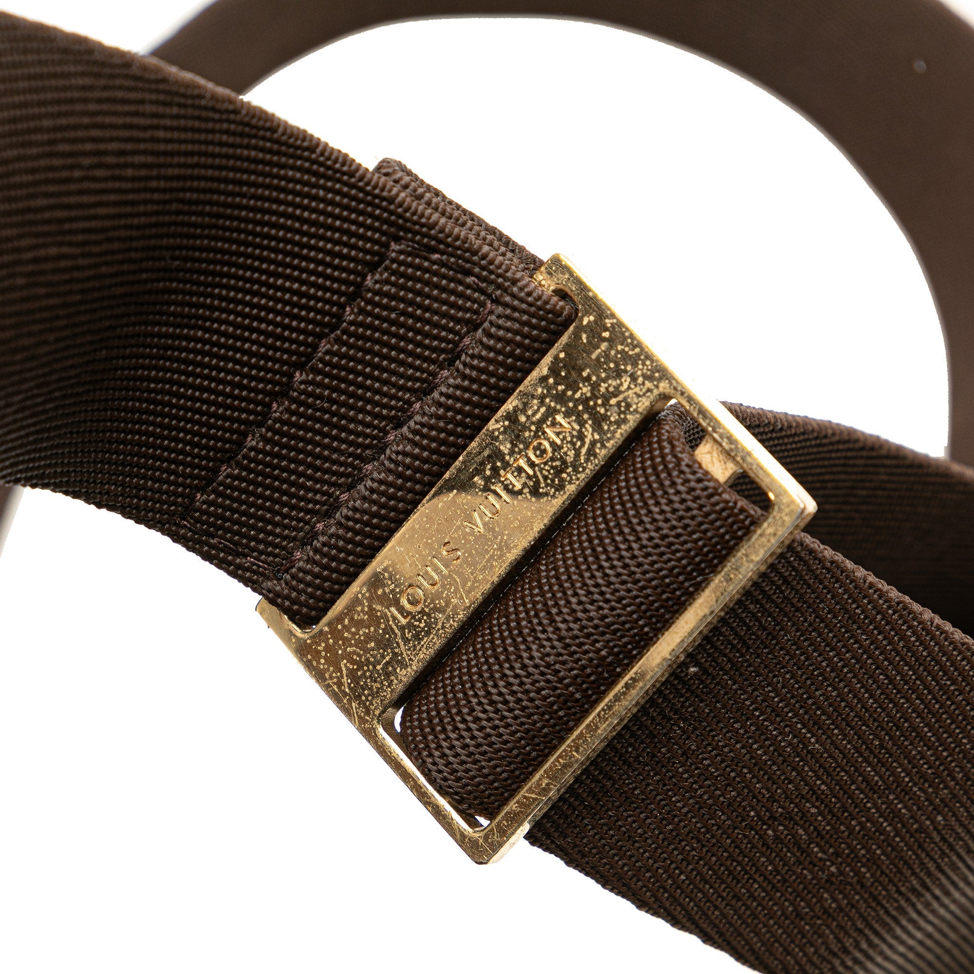 Brown Louis Vuitton Damier Ebene Geronimos Crossbody Bag