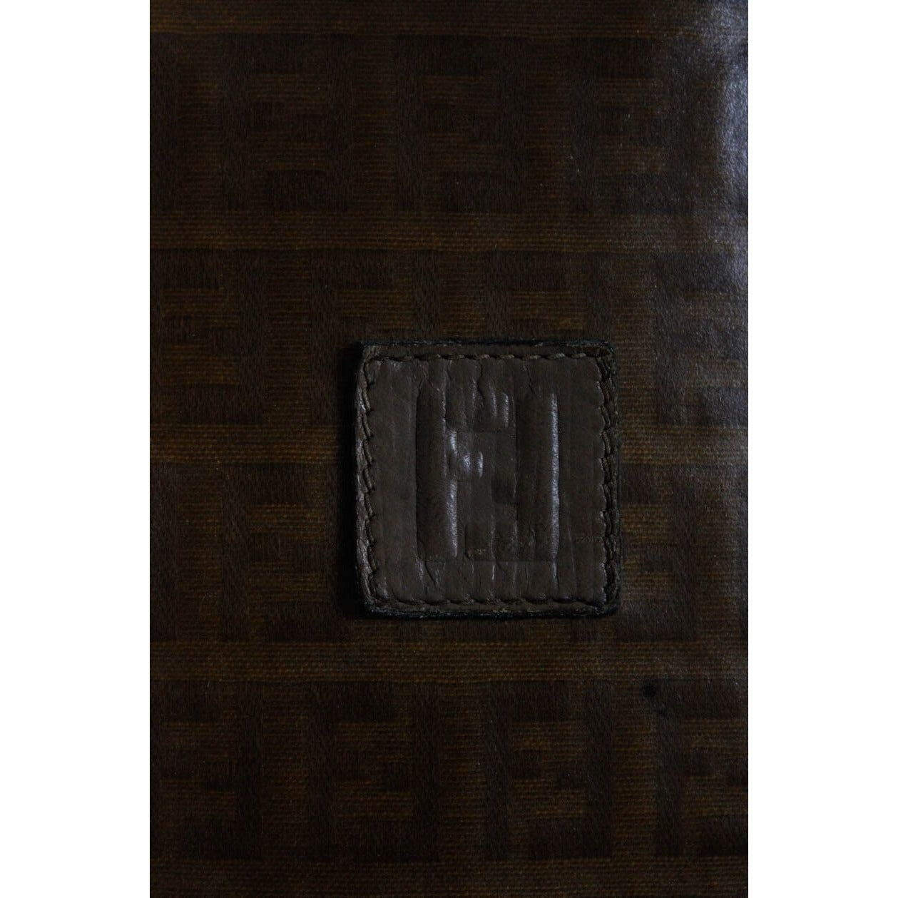 Fendi vintage brown Zucchino print tote