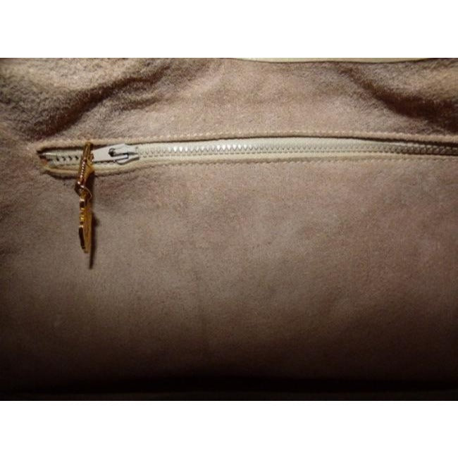 Gucci Vintage Ivory Leather Satchel