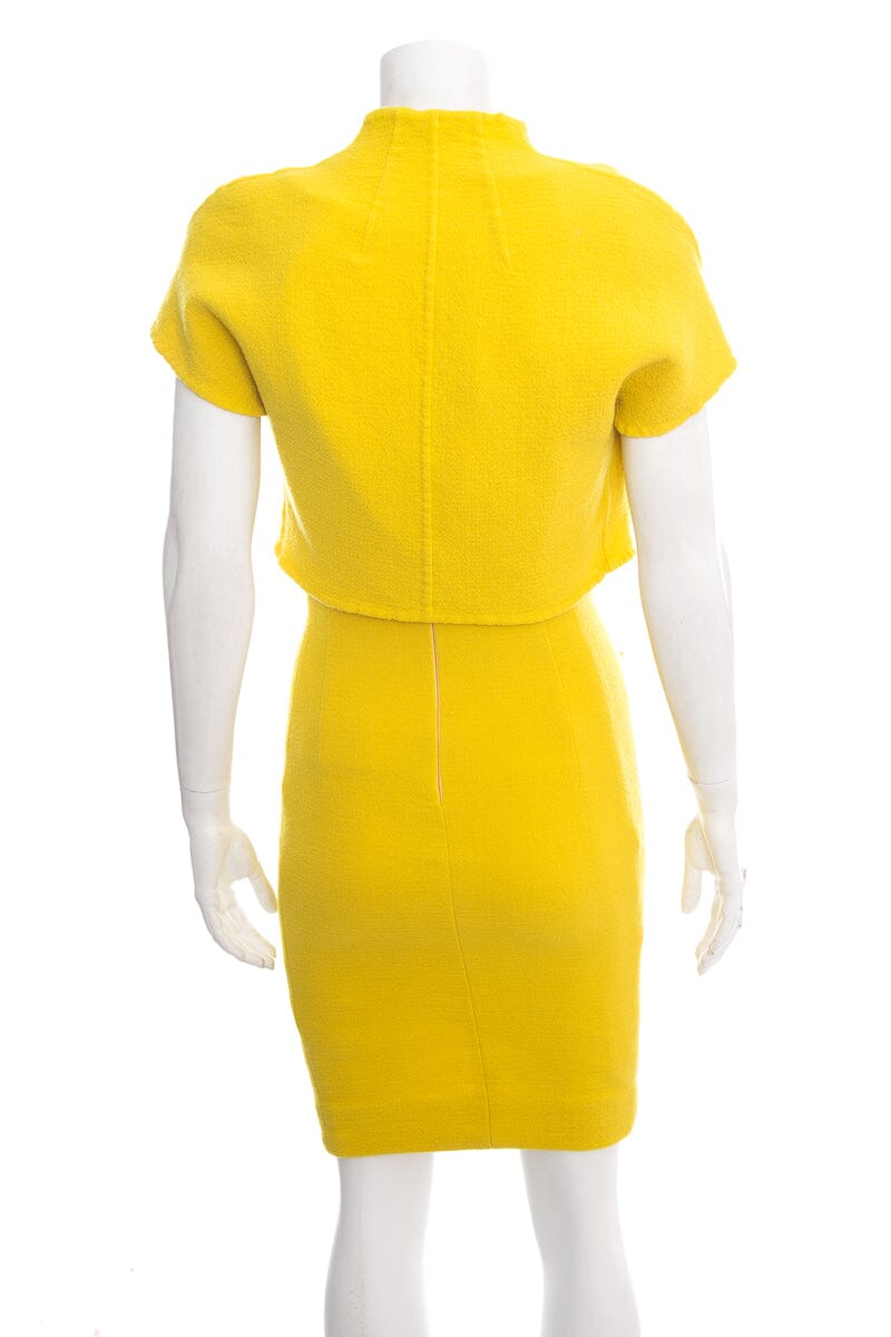 Akris Yellow Jacket and Dress Set SZ 4