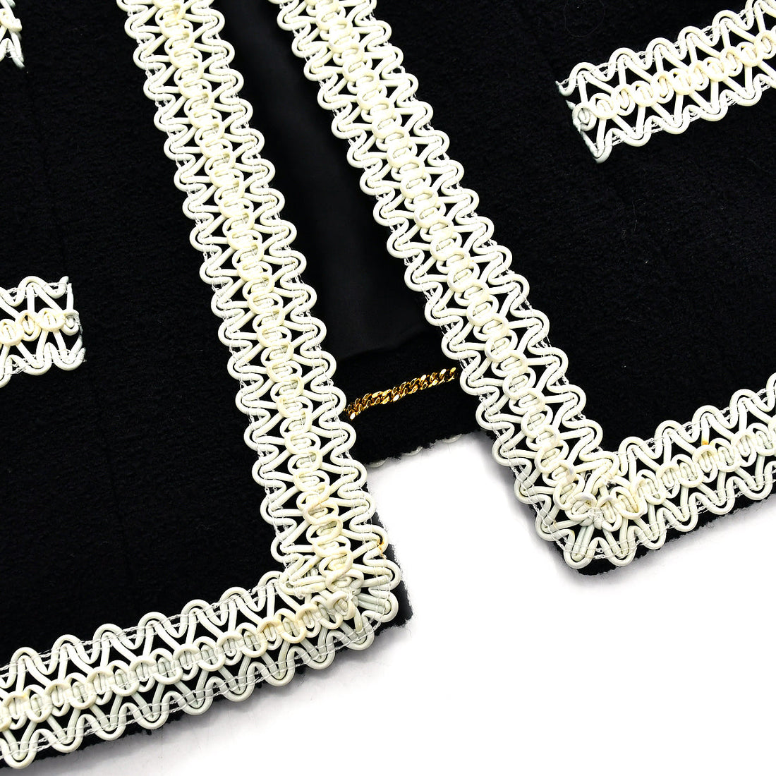 Chanel Setup Suit Jacket Skirt Black 94P #40