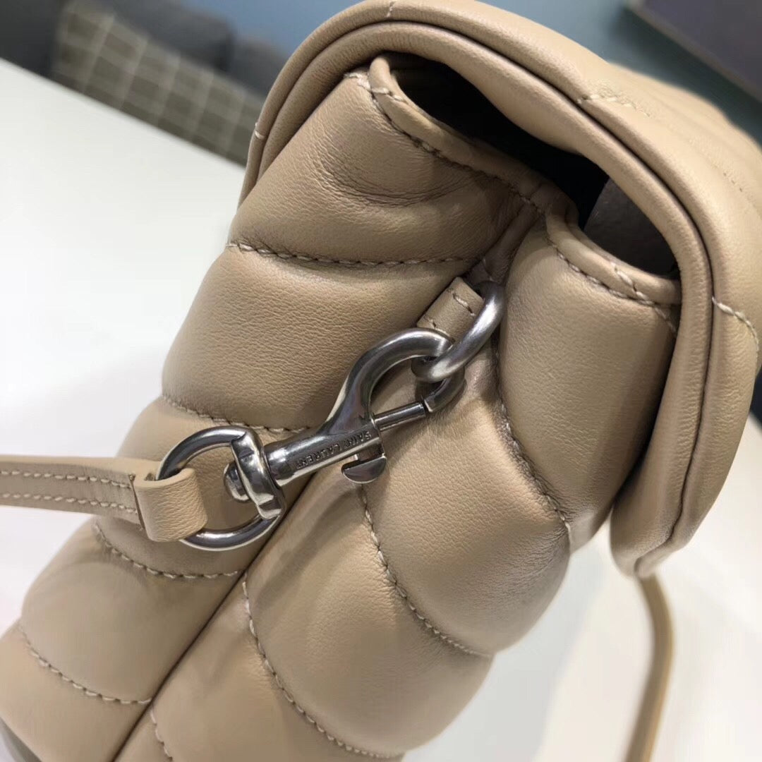 YSSL Loulou Mini Shoulder Bag White For Womtlm 7in/18cm YSL