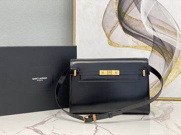 YSSL Manhattan Shoulder Bag In Box Black For Womtlm 11.4in/29cm YSL 5792710SX0W1000