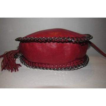 Michael Kors Circular Red Leather Crossbody