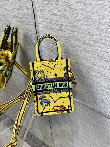 DI Mimi Book Tote Phone Bag White, For Womtlm, Womtlm’s Handbags 7in/18cm CD S5555CRTY_M941