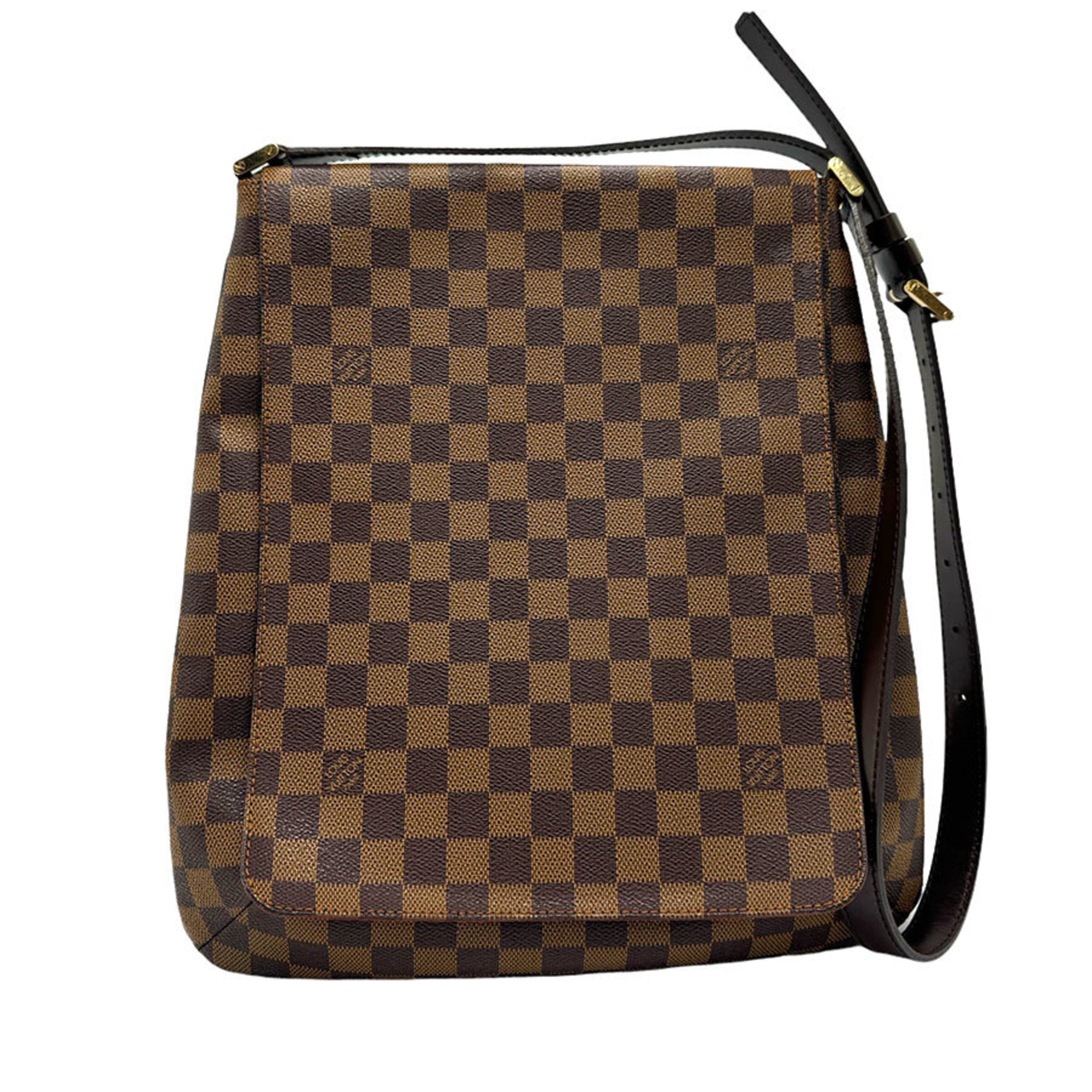 Louis Vuitton Damier Canvas Ebene Damier Canvas Shoulder Bag