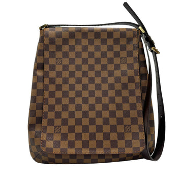 Louis Vuitton Damier Canvas Ebene Damier Canvas Shoulder Bag