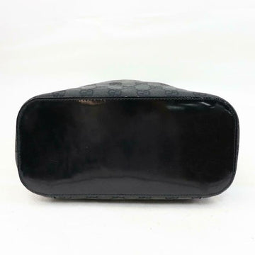 Gucci Black Guccissima Print Canvas/Leather XL Bucket Bag With Resin Handle