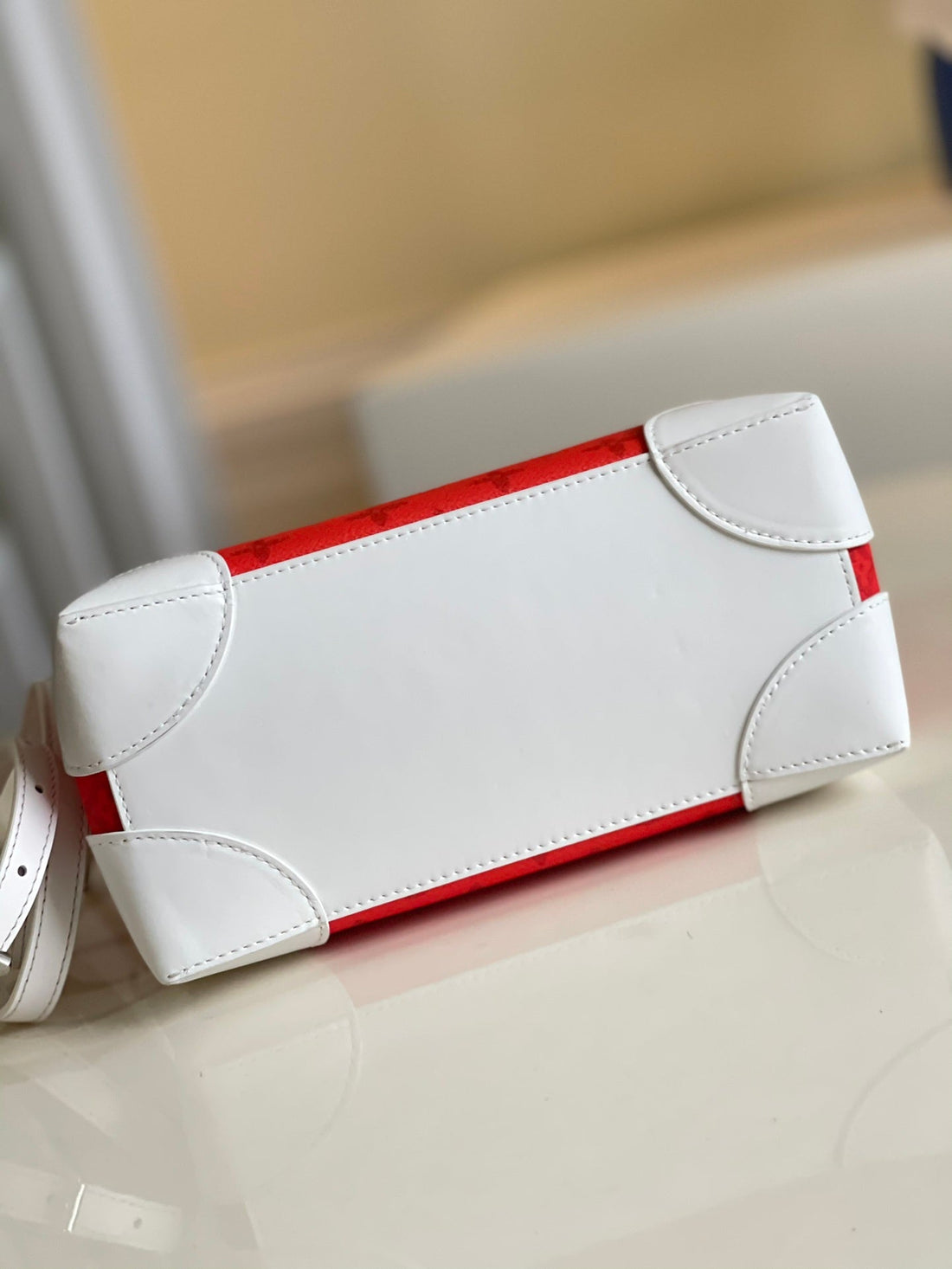 LV Litter Bag Vintage Monogram Canvas Red By Virgil Abloh For Mtlm, Mtlm’s Bags, Shoulder And Crossbody Bags 9.4in/24cm LV