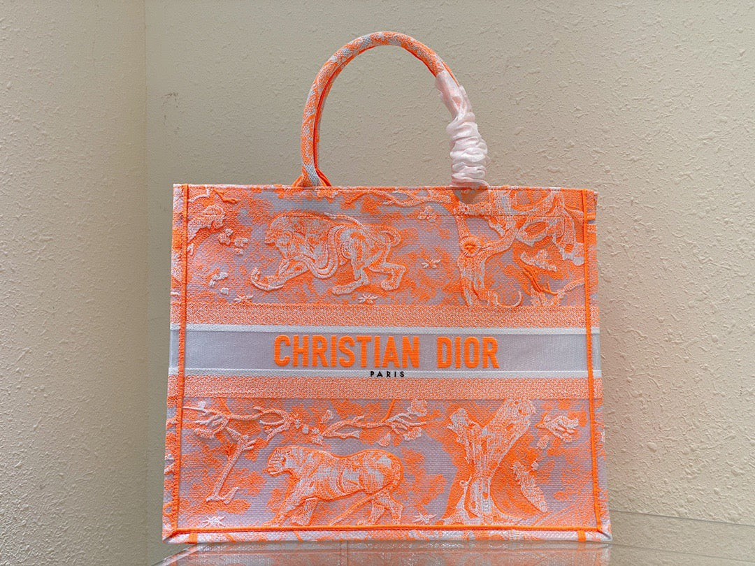 DI Large Book Tote Orange, For Womtlm, Womtlm’s Handbags 16.5in/42cm CD