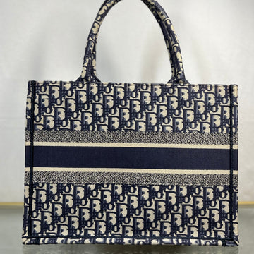 Dior Book Medium Blue Oblique Cavas Tote