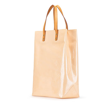 White Louis Vuitton Monogram Vernis Reade MM Tote Bag