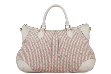 LOUIS VUITTON MINI LIN PINK CANVAS TWO WAY USE SHOULDER BAG, WITH STRAP & DUST COVER