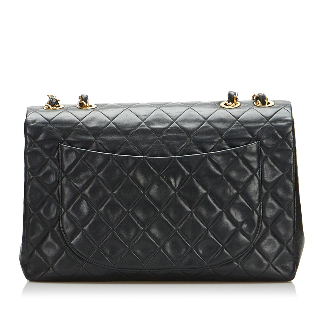 Chanel Jumbo Classic Lambskin Maxi Single Flap Shoulder Bag