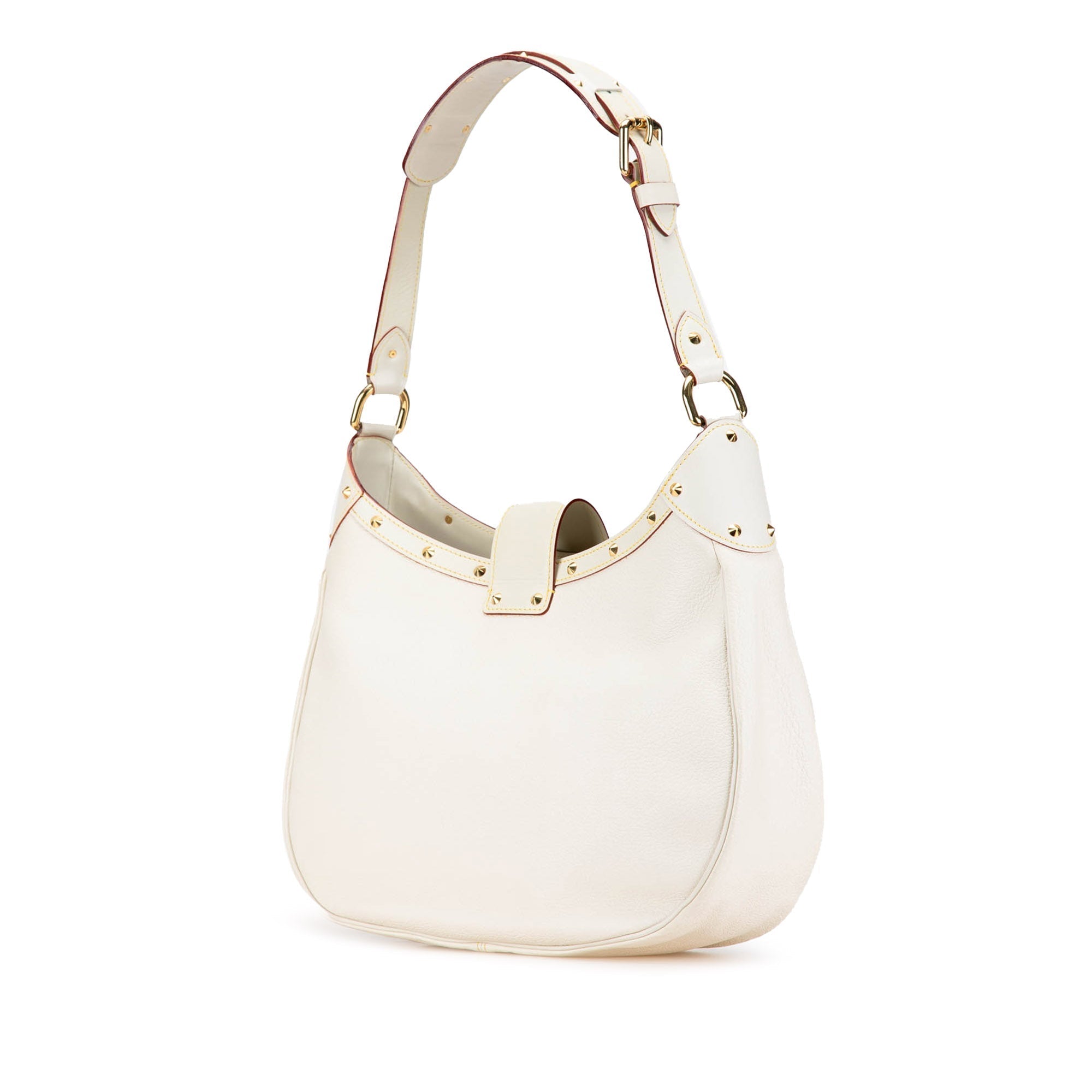 White Louis Vuitton Suhali L Affriolant Bag