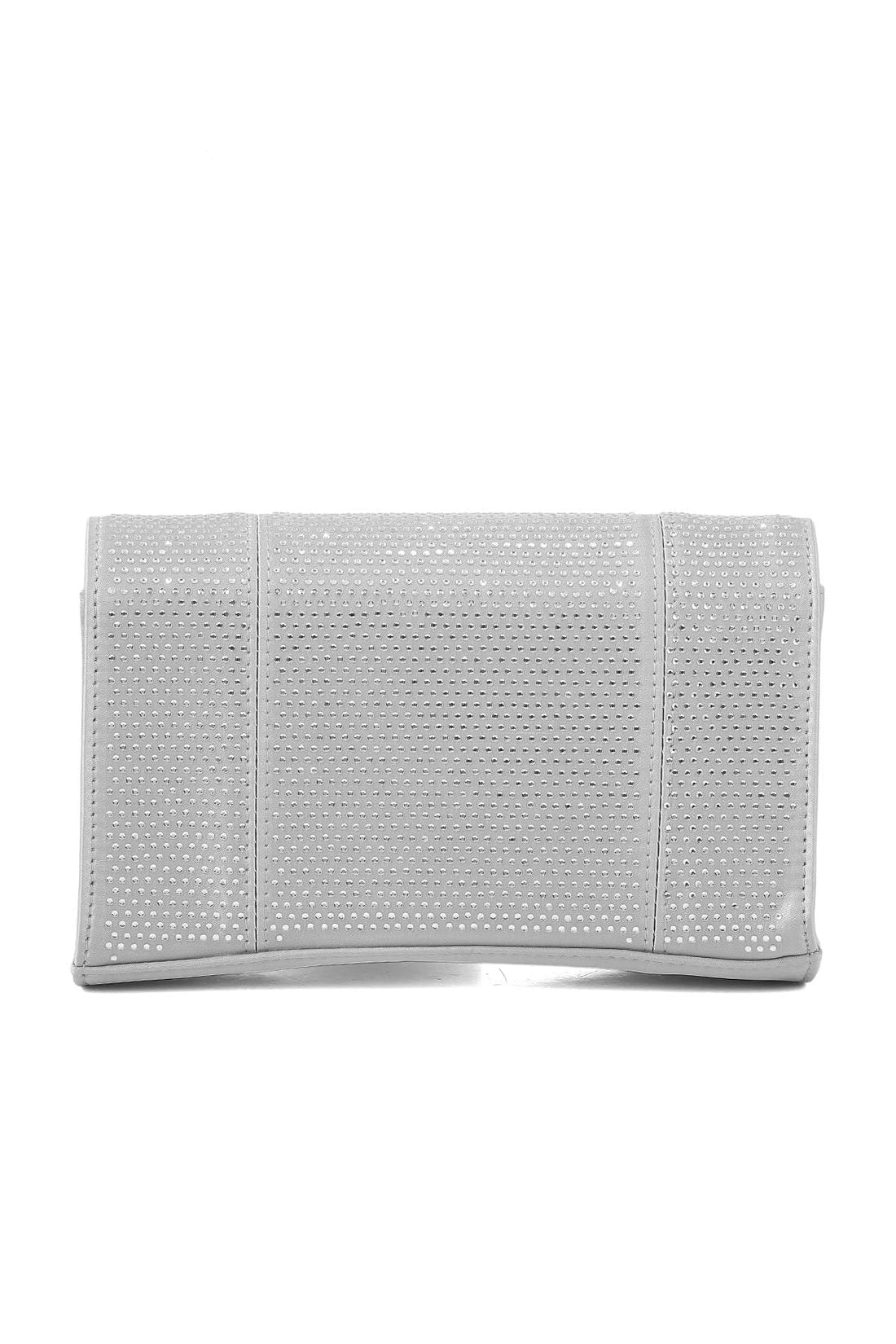 Fancy Clutch B20758-Silver