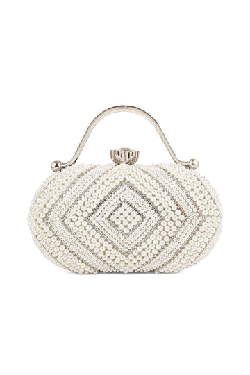 Fancy Clutch B20768-Silver