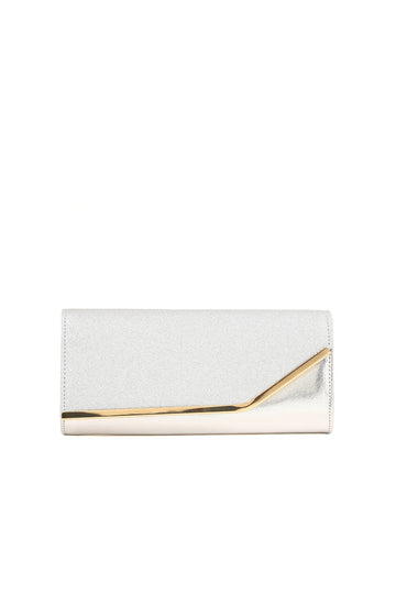 Fancy Clutch B21602-Silver