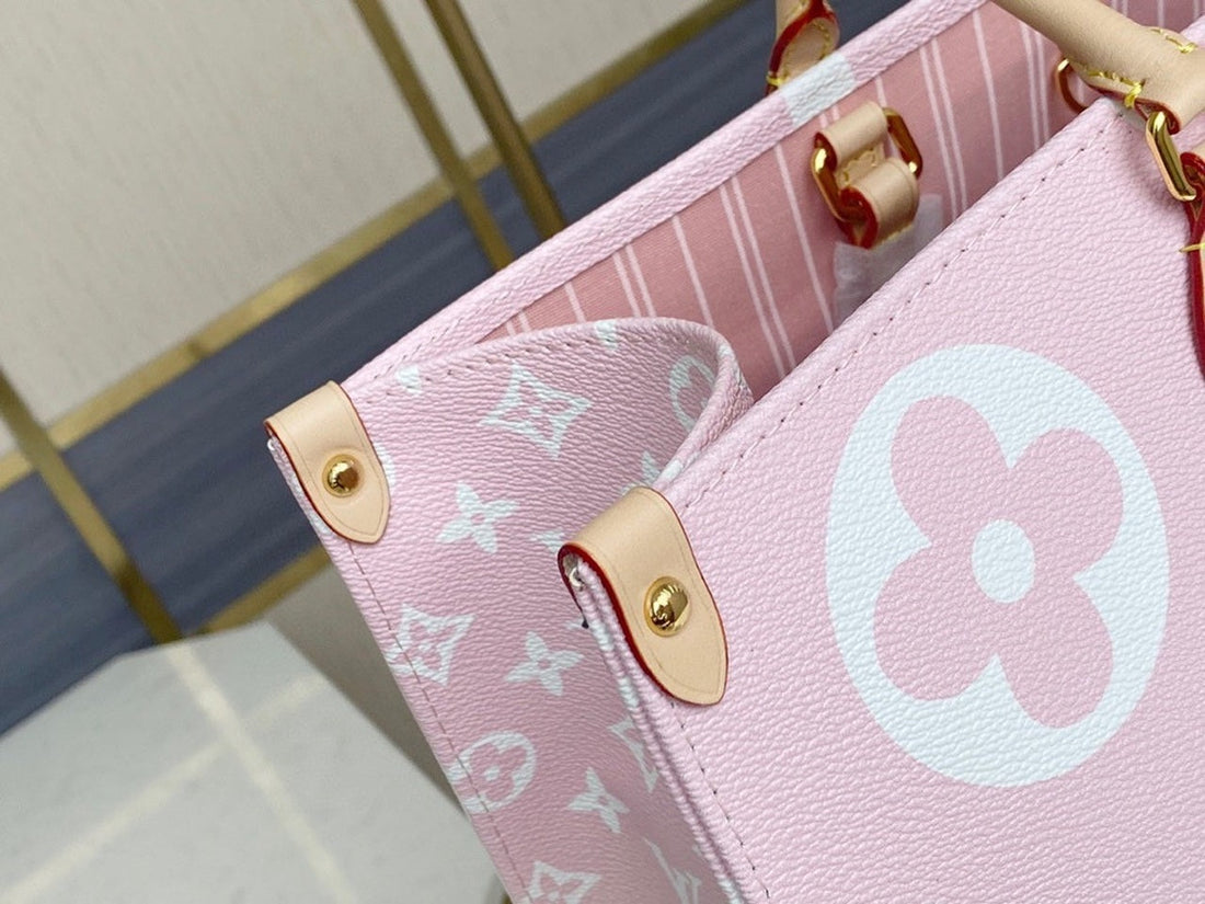 LV OnTheGo GM Monogram Giant Canvas Light Pink For Womtlm,  Tote Bags 16.1in/41cm LV M57641
