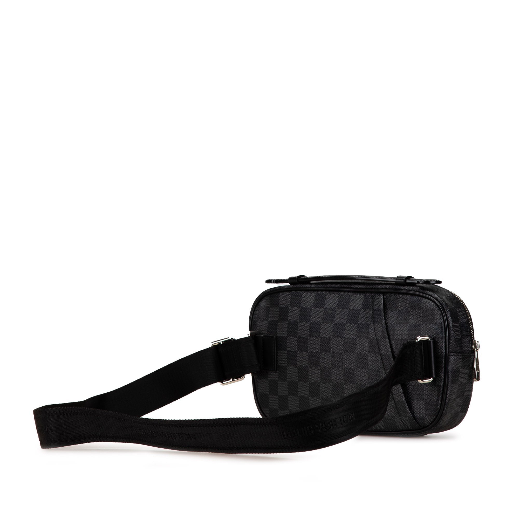 Black Louis Vuitton Damier Graphite Ambler Belt Bag
