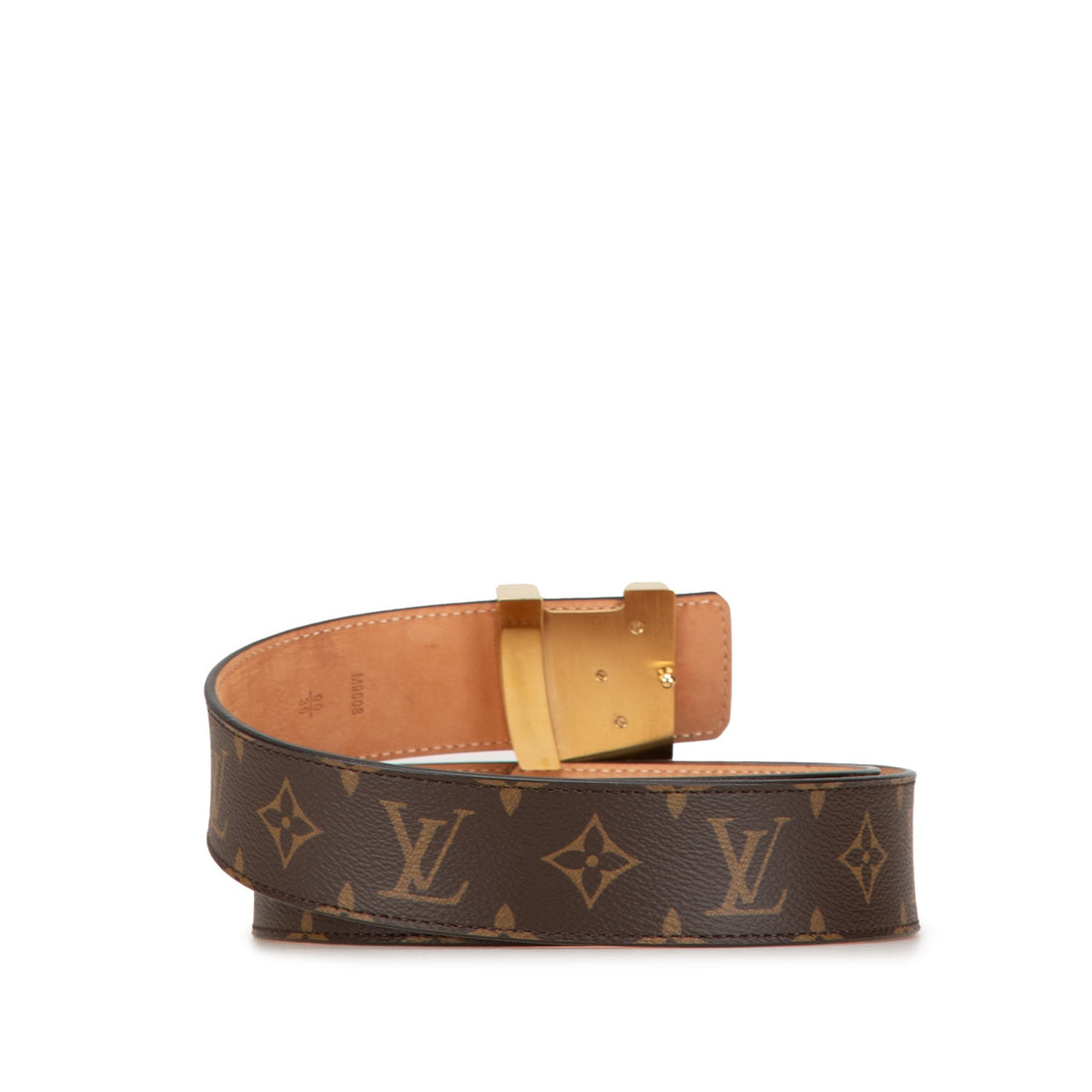Brown Louis Vuitton Monogram Initiales Reversible Belt