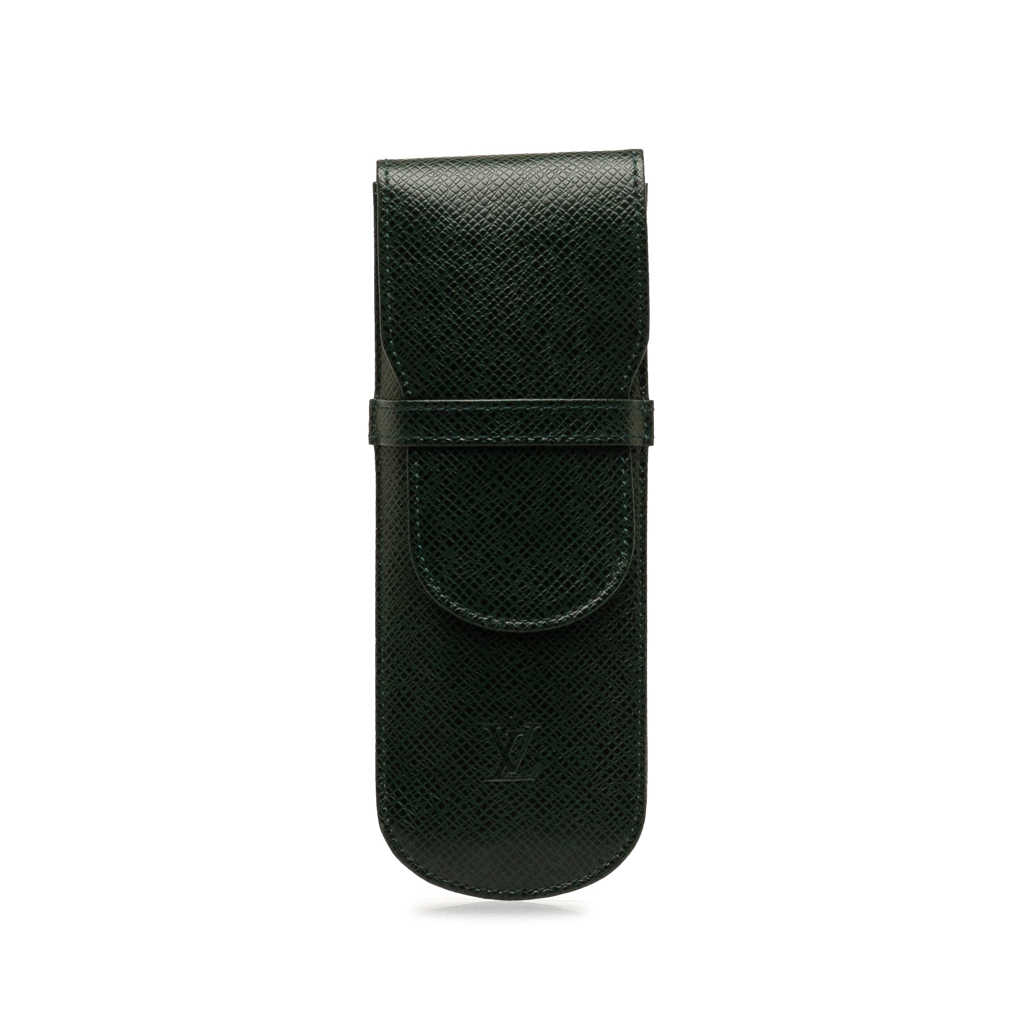 Green Louis Vuitton Taiga Etui Pen Case
