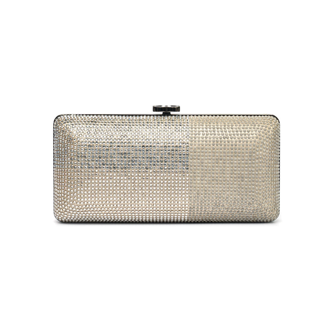 CHANEL Metallized Lambskin Embellished with Strass Paris-Dallas Clutch