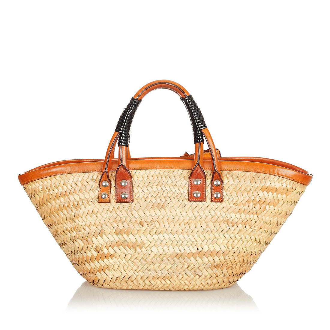 Balenciaga Bistrot Panier Straw Tote Bag (SHG-26428)