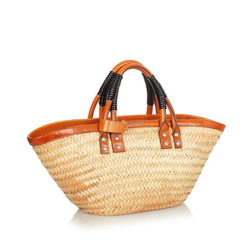 Balenciaga Bistrot Panier Straw Tote Bag (SHG-26428)