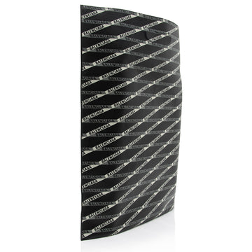 Balenciaga Calfskin Losange Logo N/S Fold Over Market Shopper Tote (SHF-23790)