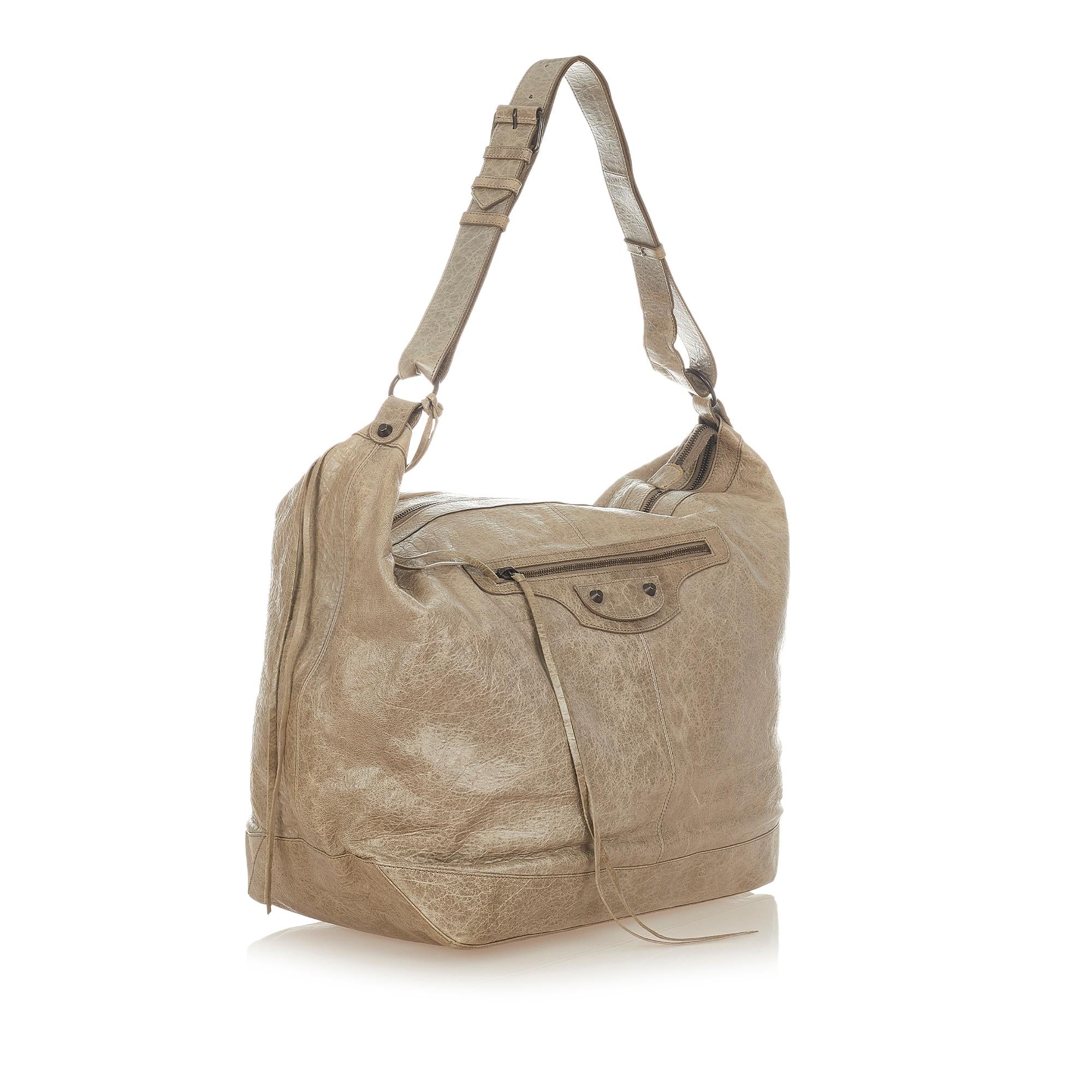 Balenciaga Motocross Courier Leather Shoulder Bag (SHG-26687)