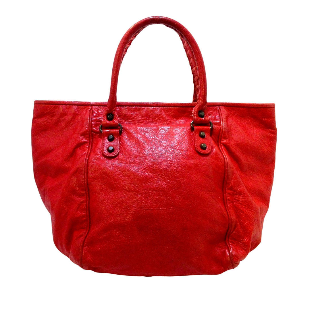Balenciaga Motocross Sunday Leather Tote Bag (SHG-36401)
