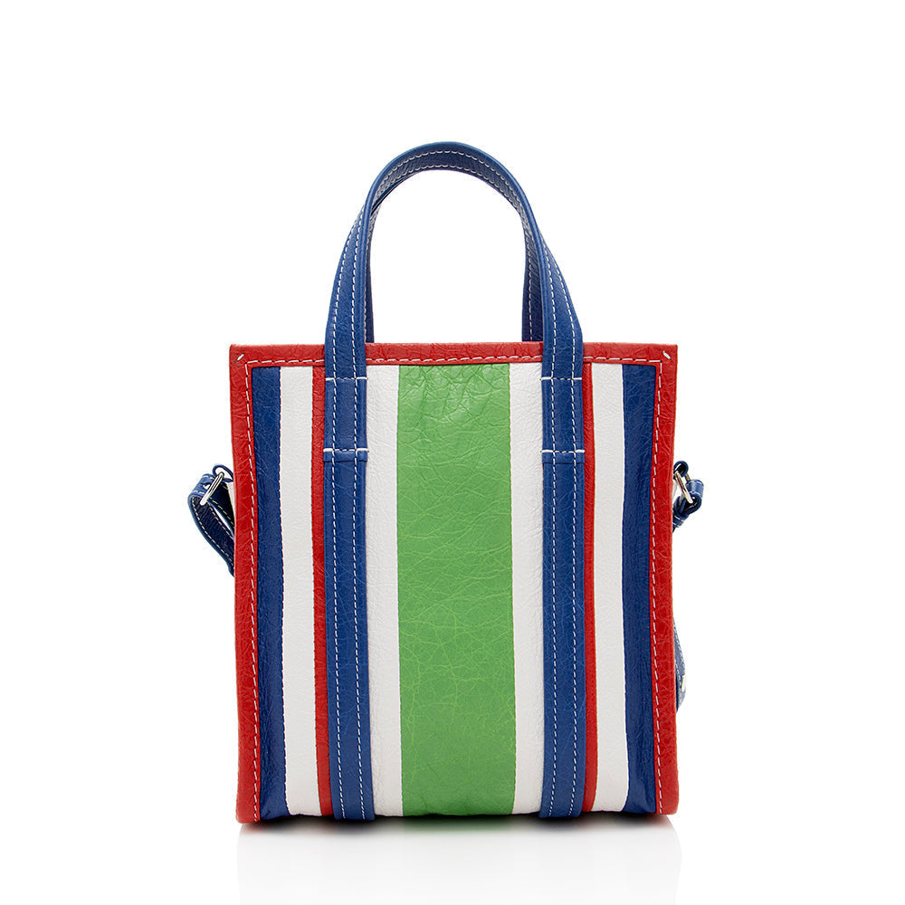 Balenciaga Multicolor Agneau Bazar XS Shopper Tote (SHF-17807)