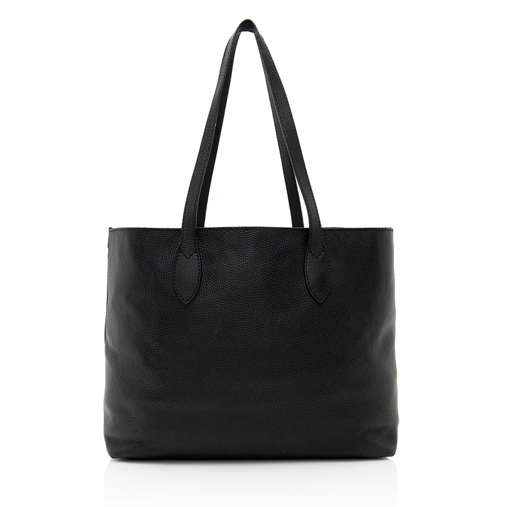 Burberry Embossed Leather Tote