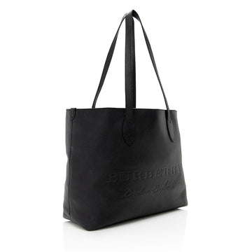 Burberry Embossed Leather Tote