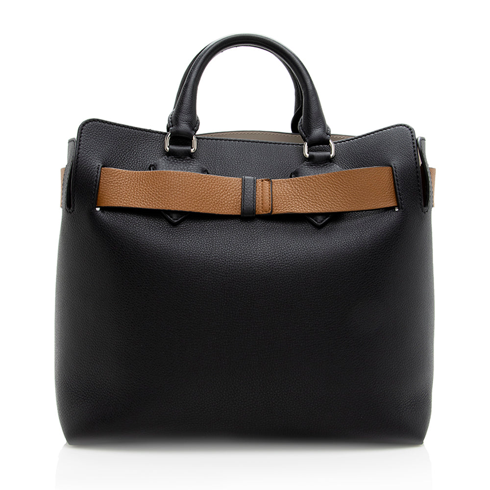 Burberry Leather Marais Medium Belted Tote