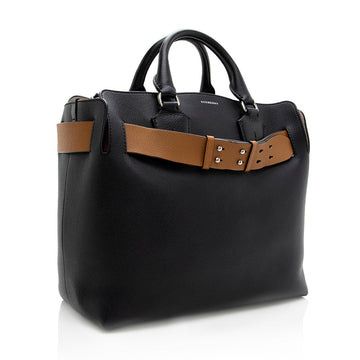 Burberry Leather Marais Medium Belted Tote
