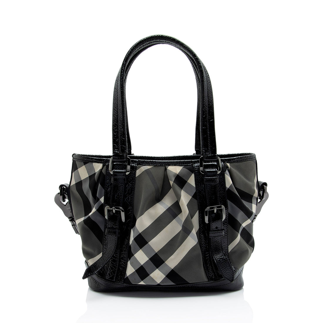 Burberry Nylon Beat Check Lowry Small Tote