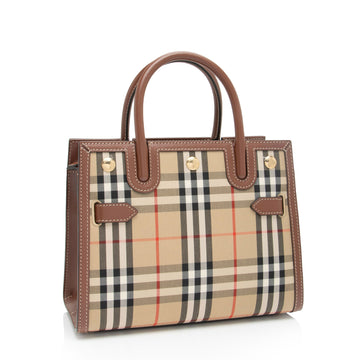 Burberry Vintage Check Title Mini Tote
