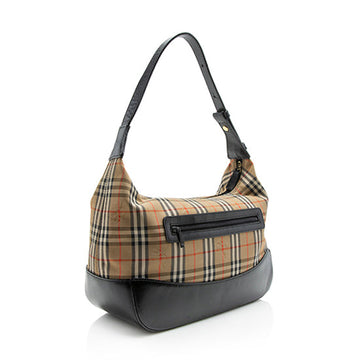 Burberry Vintage Haymarket Check Shoulder Bag