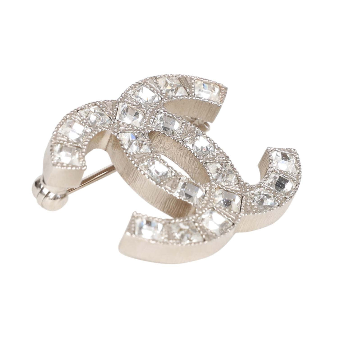 Chanel Crystal CC Brooch