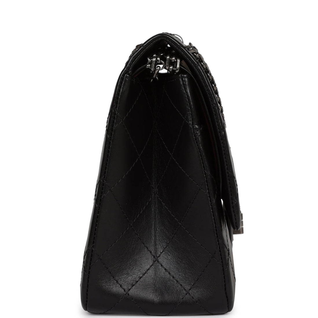 Chanel Jumbo Reissue 227 2.55 Flap Bag Aged Calfskin Ruthenium Hardware