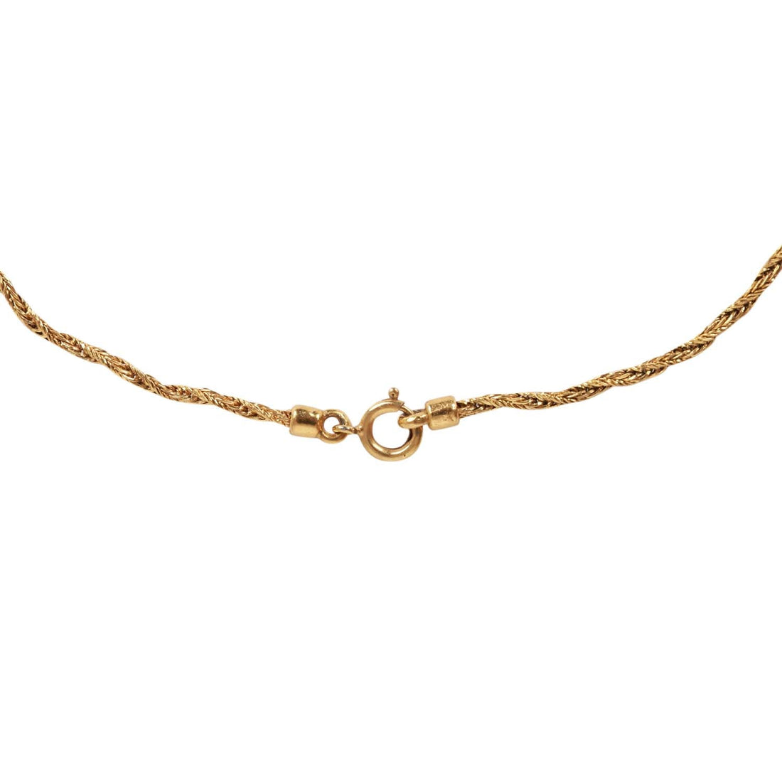 Vintage Chanel Gold Gripoix and Pearl Embellished Cross Pendant Necklace