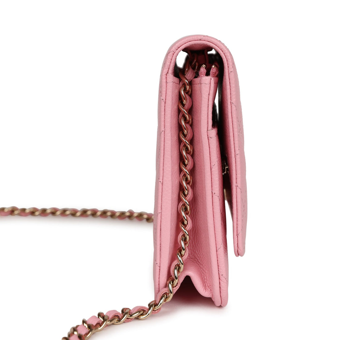 Chanel Wallet On Chain WOC Pink Caviar Gold Hardware
