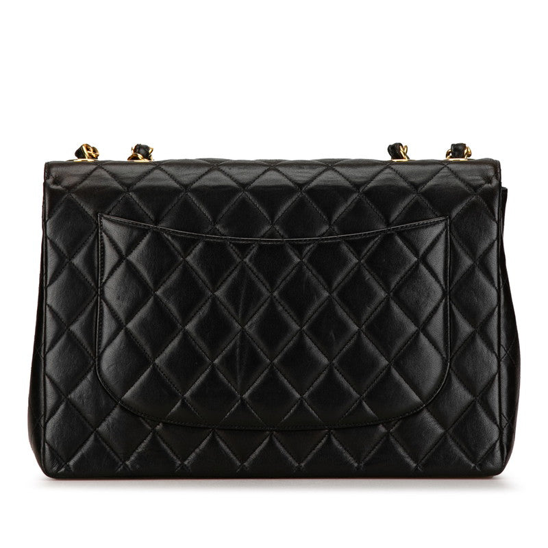 Chanel Jumbo Classic Single Flap Bag Leather Shoulder Bag in Good condition