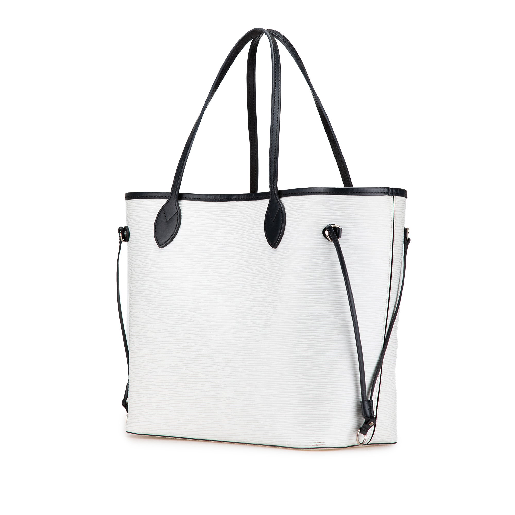 White Louis Vuitton Epi Bicolor Neverfull MM Tote Bag