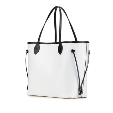 White Louis Vuitton Epi Bicolor Neverfull MM Tote Bag