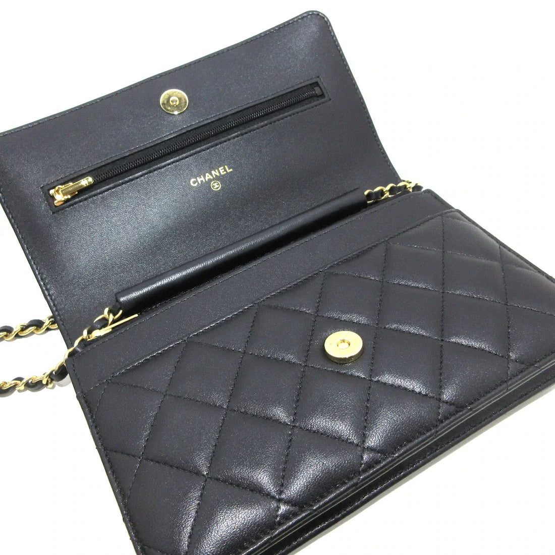 Chanel Black Wallet On Chain