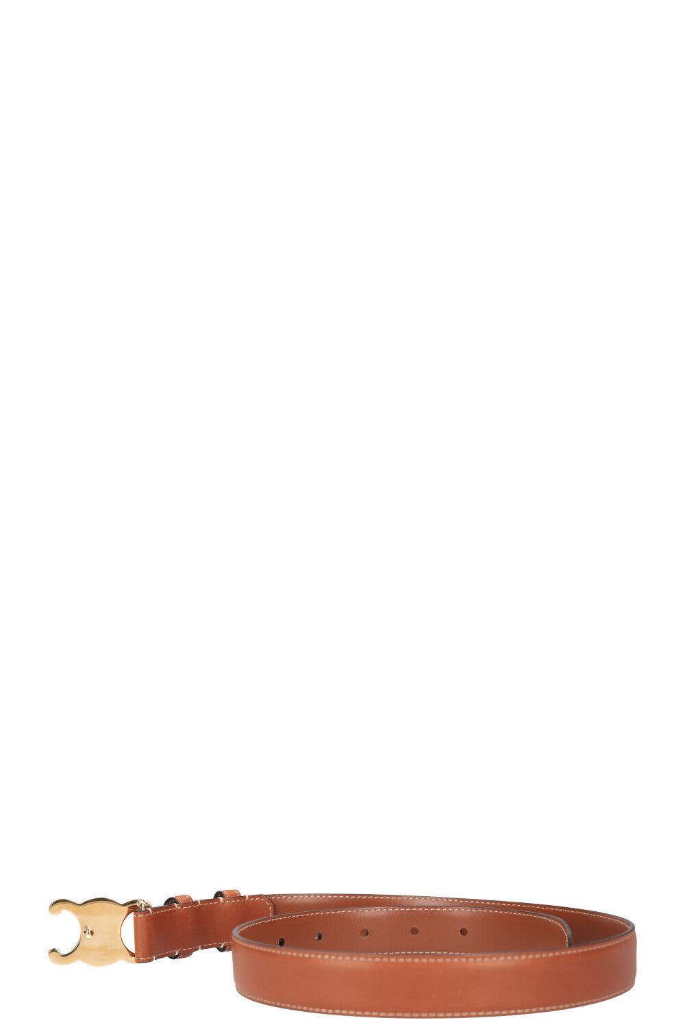 CELINE Triomphe Belt Brown