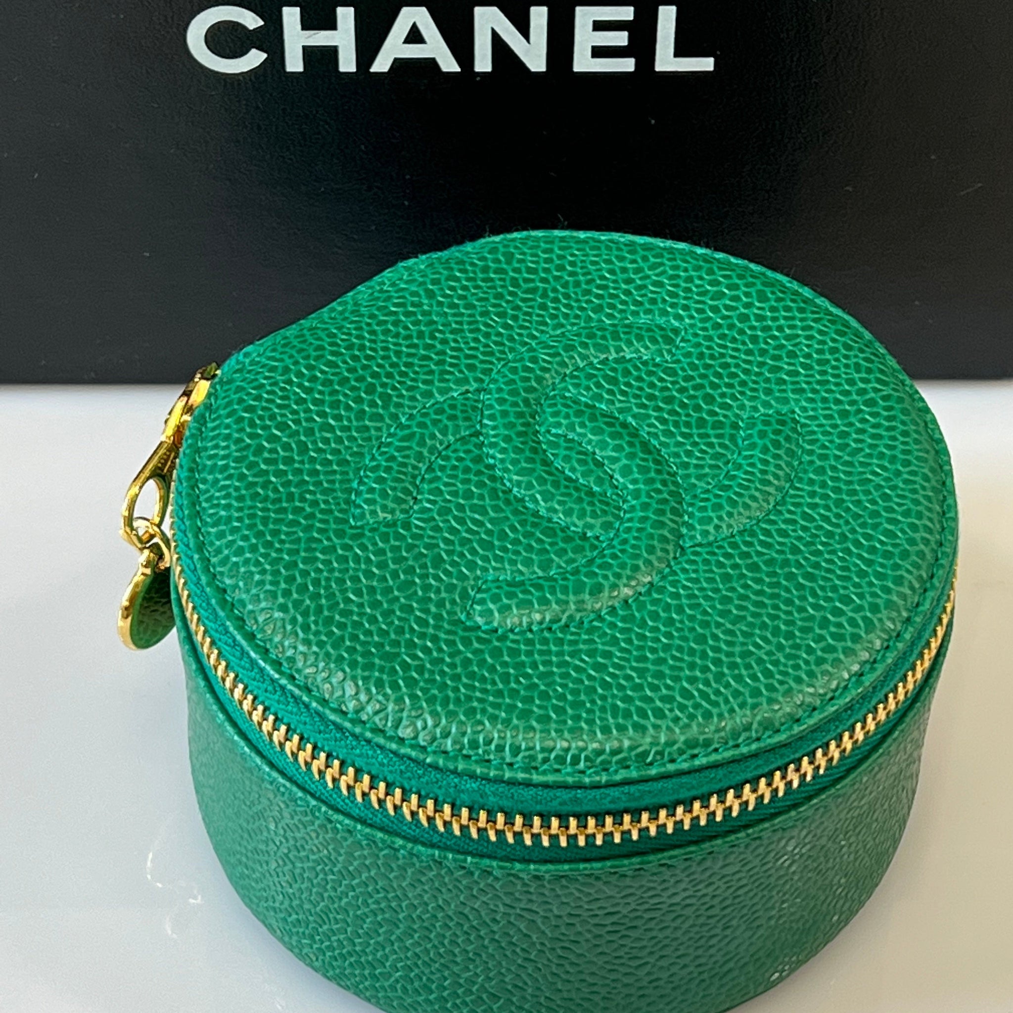 CHANEL TIMELESS CAVIAR LEATHER JEWELRY CASE